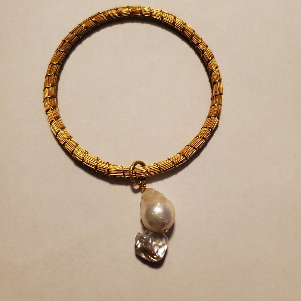 Golden Grass bangle bracelet
